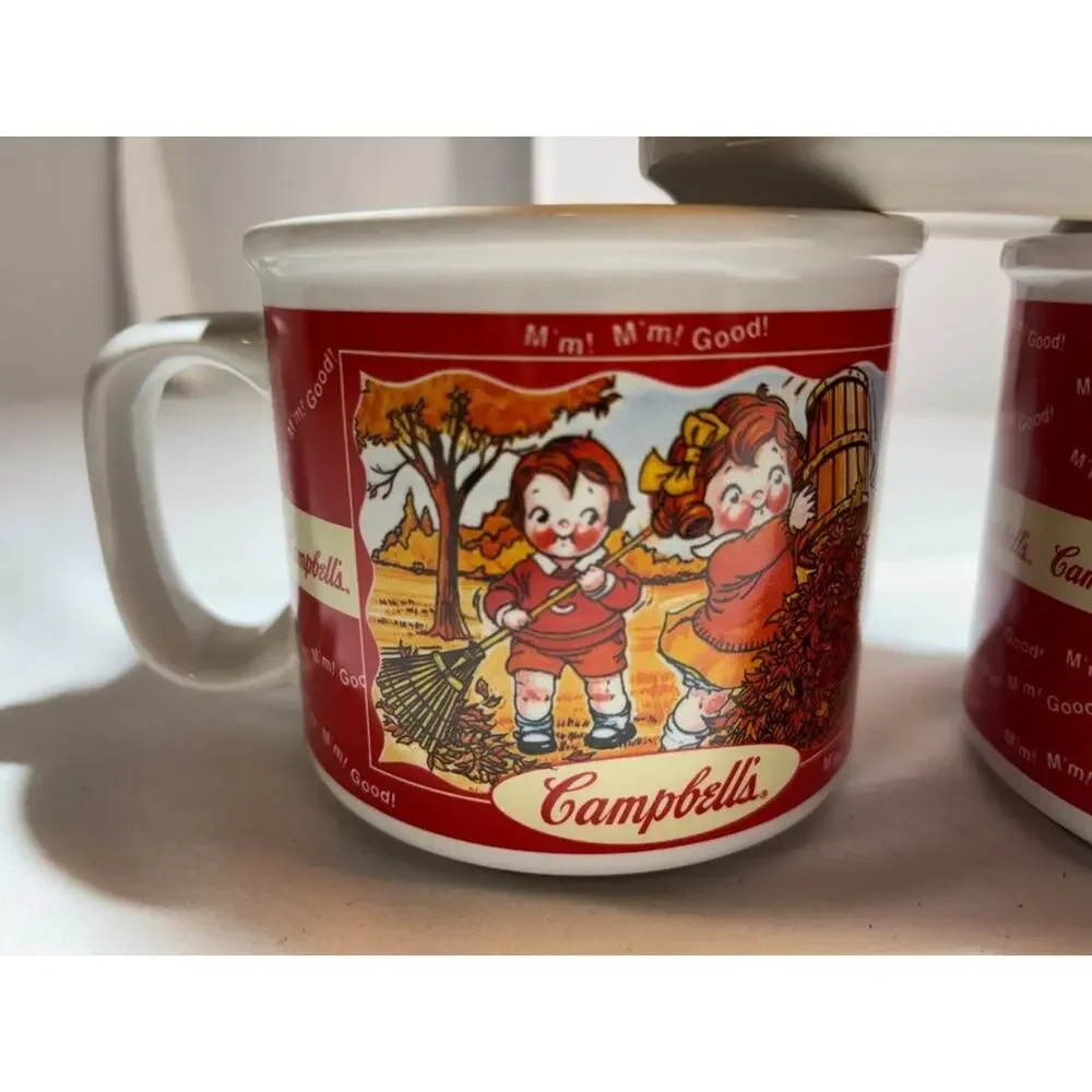 Set of Campbell's Soup Kids Ceramic Mugs Set Of 6